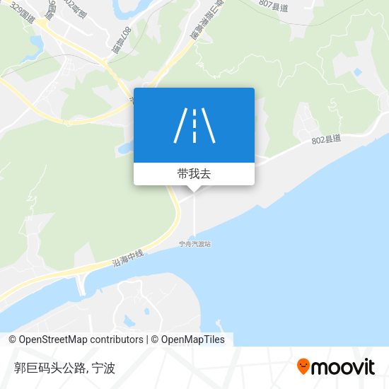 郭巨码头公路地图