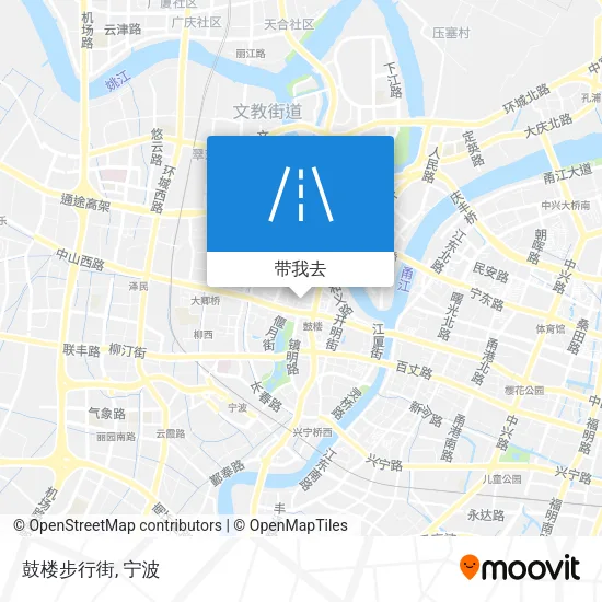 鼓楼步行街地图