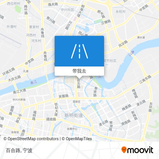 百合路地图