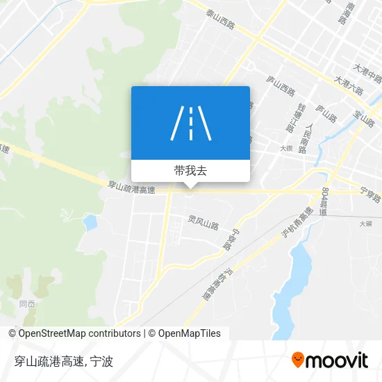 穿山疏港高速地图