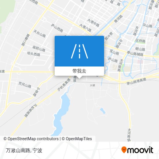 万湫山南路地图