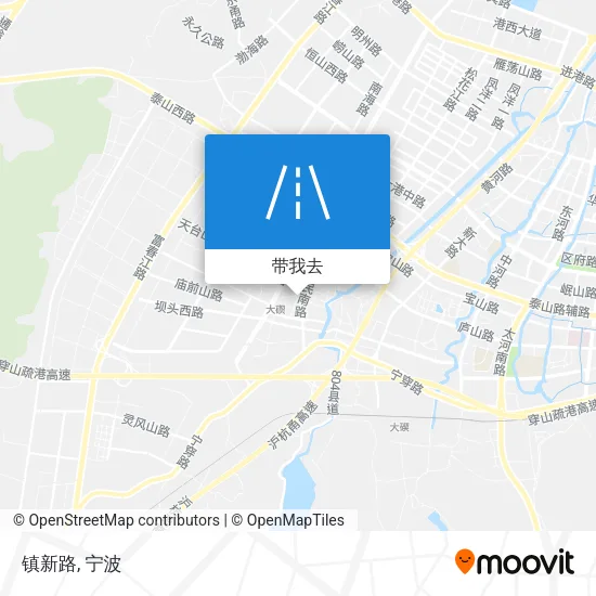 镇新路地图