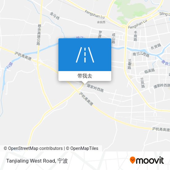 Tanjialing West Road地图