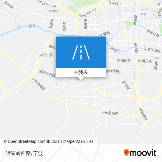 谭家岭西路地图