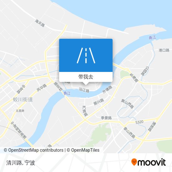 清川路地图