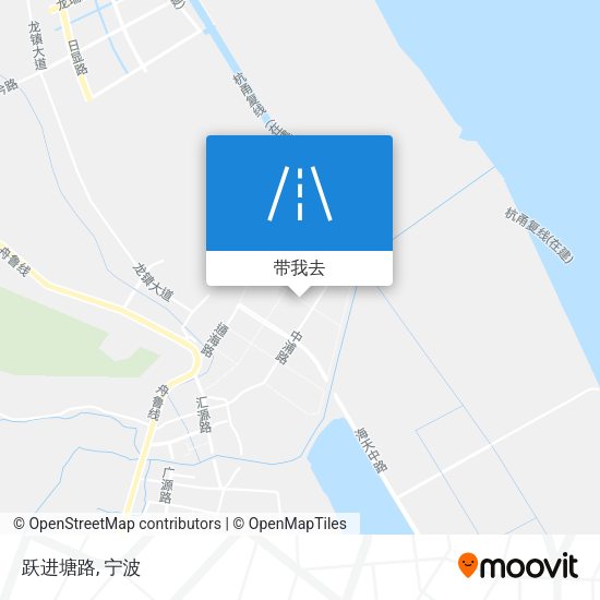 跃进塘路地图