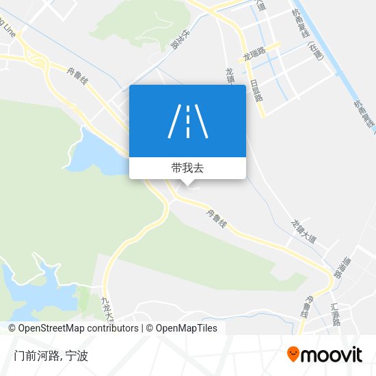 门前河路地图