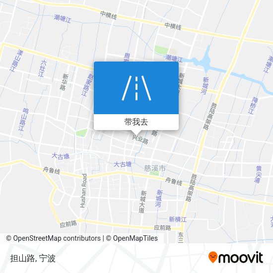 担山路地图