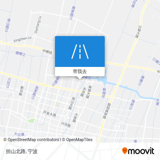 担山北路地图