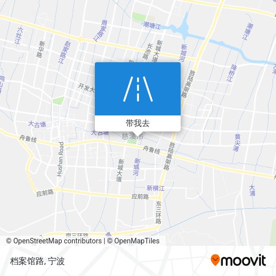 档案馆路地图