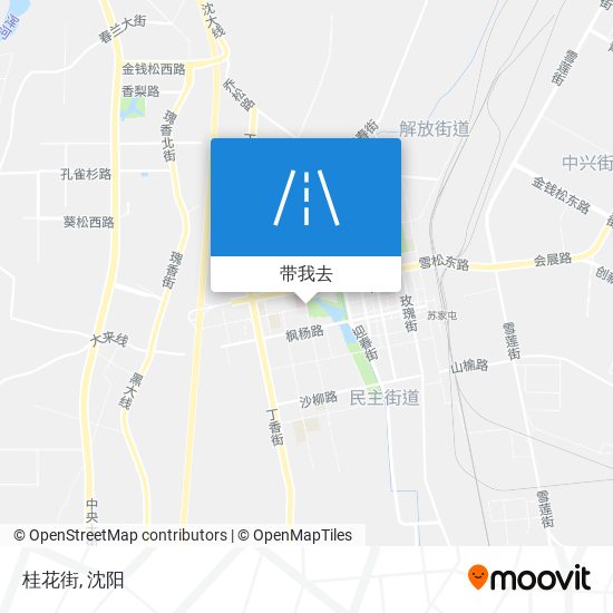 桂花街地图