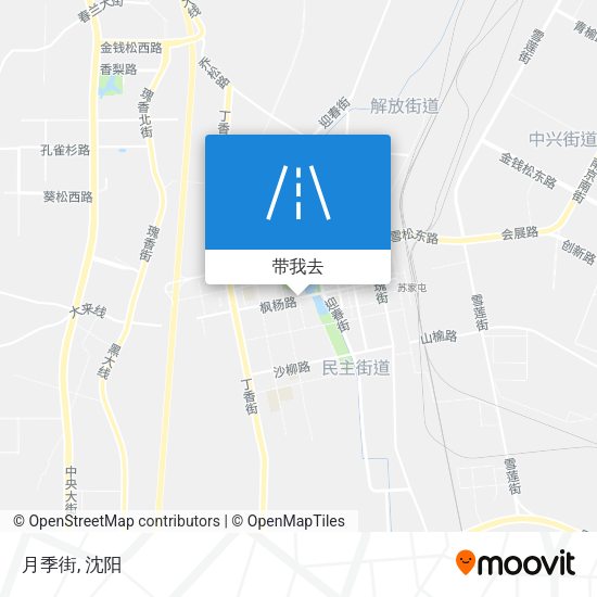 月季街地图