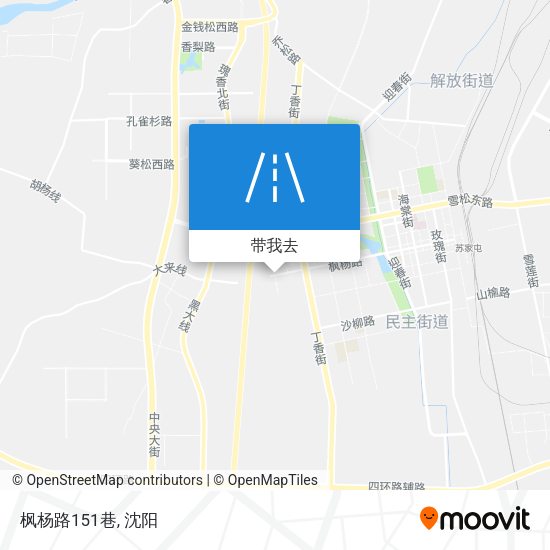 枫杨路151巷地图