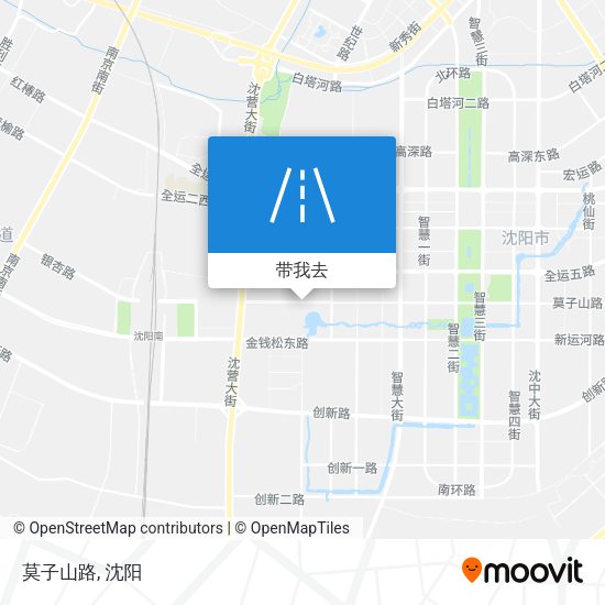 莫子山路地图