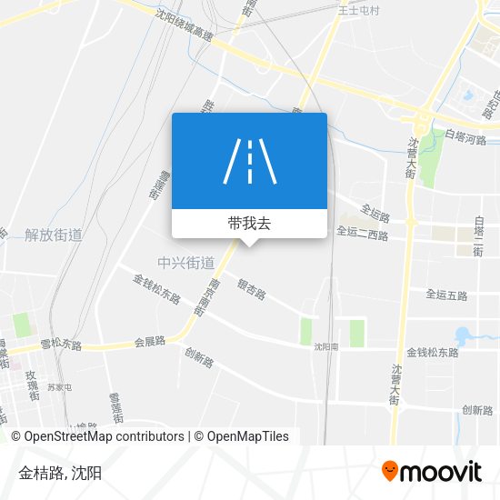 金桔路地图
