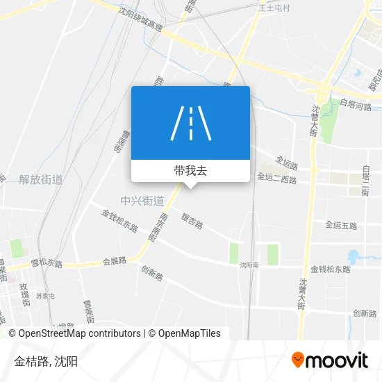 金桔路地图