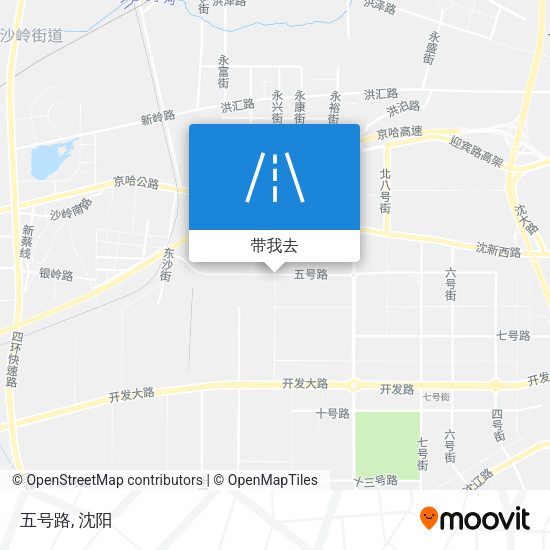 五号路地图