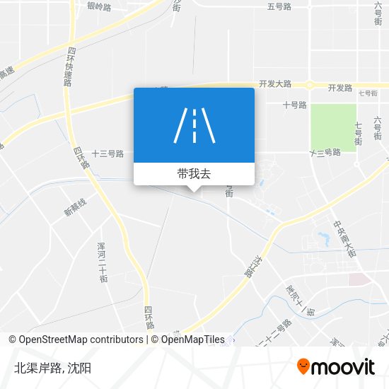 北渠岸路地图