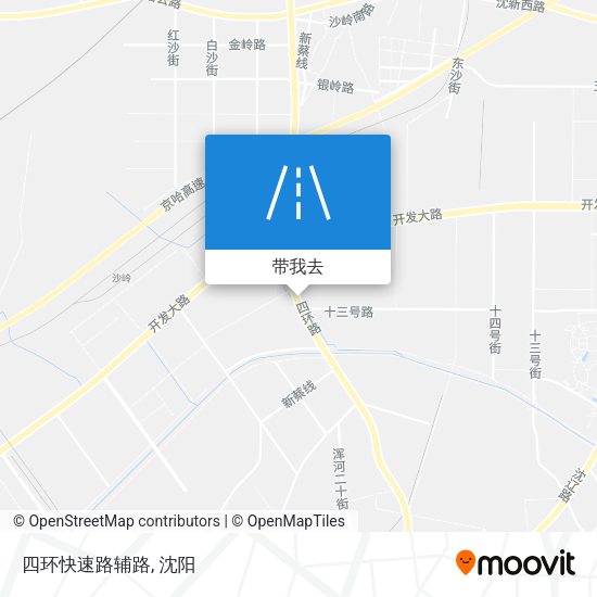 四环快速路辅路地图