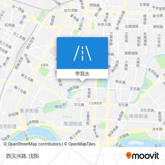 西滨河路地图