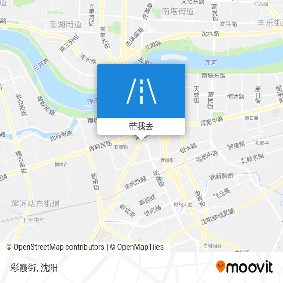 彩霞街地图