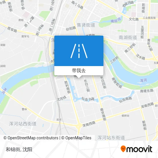 和锦街地图