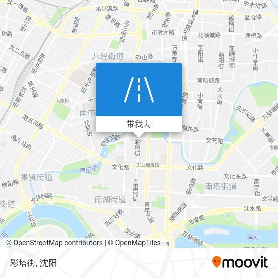 彩塔街地图