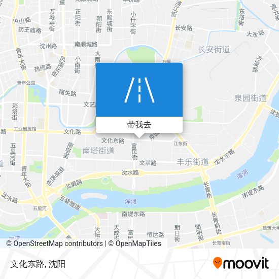 文化东路地图