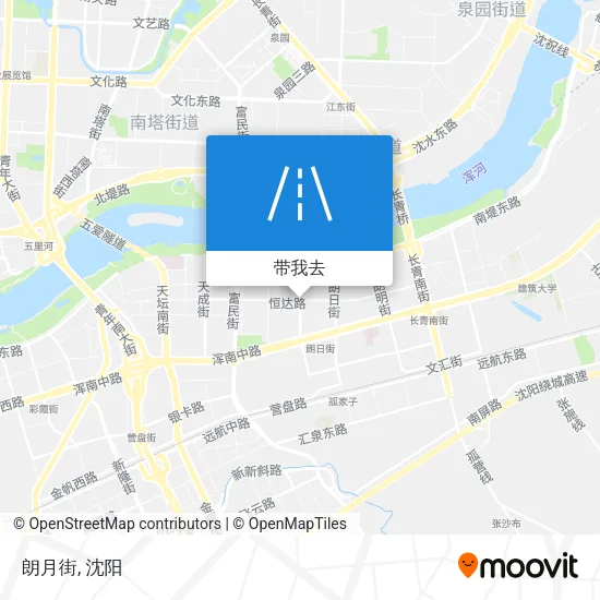 朗月街地图