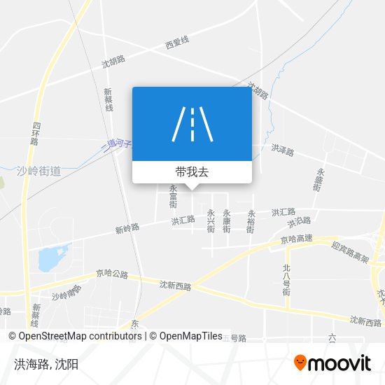 洪海路地图