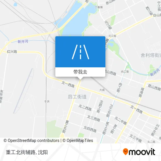 重工北街辅路地图