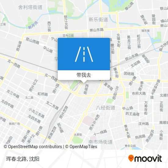 珲春北路地图