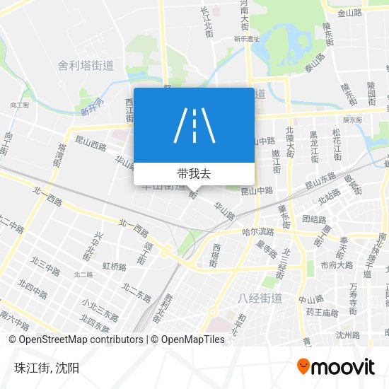 珠江街地图