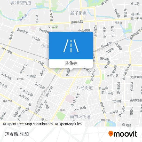 珲春路地图