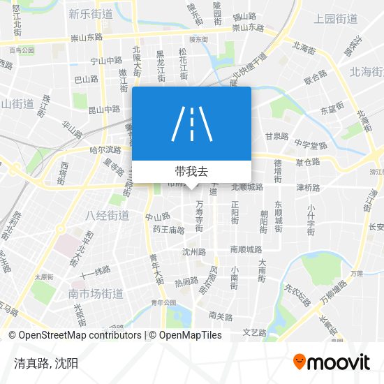 清真路地图