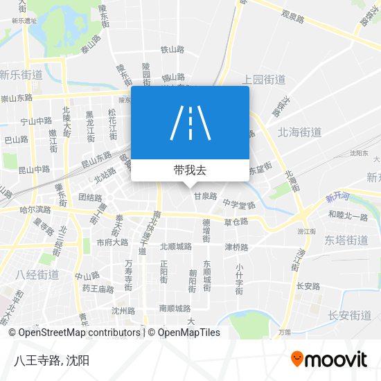 八王寺路地图