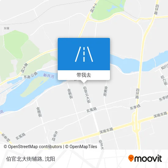 伯官北大街辅路地图