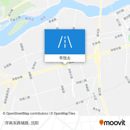 浑南东路辅路地图