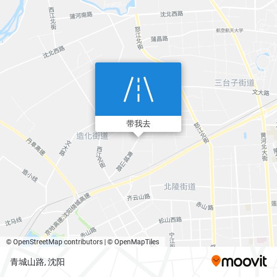 青城山路地图