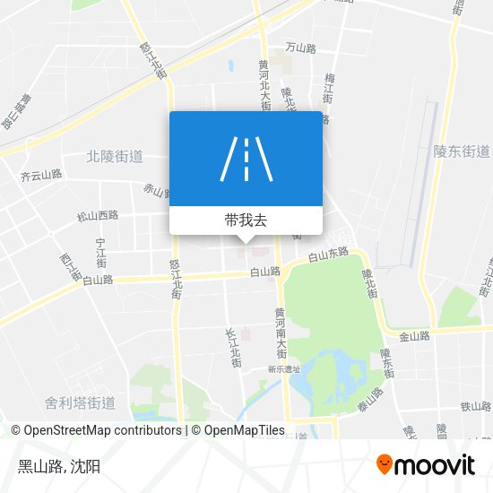 黑山路地图