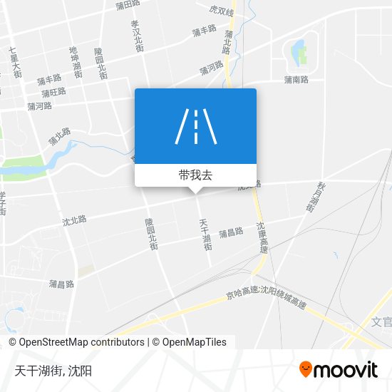 天干湖街地图