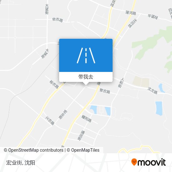 宏业街地图