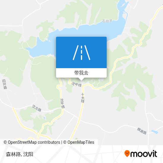 森林路地图