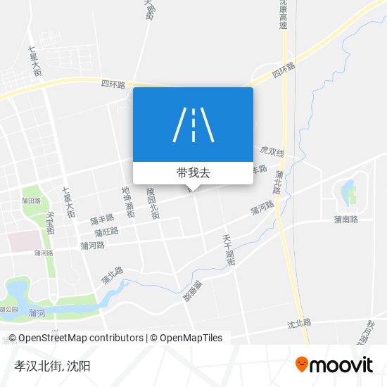 孝汉北街地图