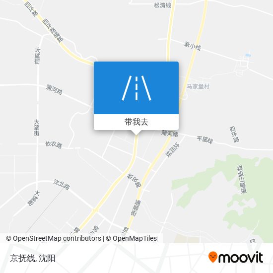 京抚线地图