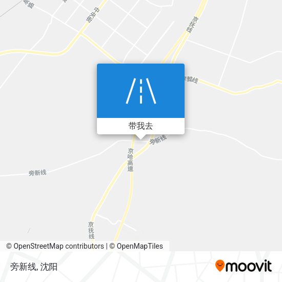 旁新线地图
