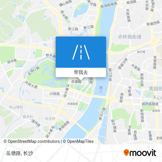 岳塘路地图