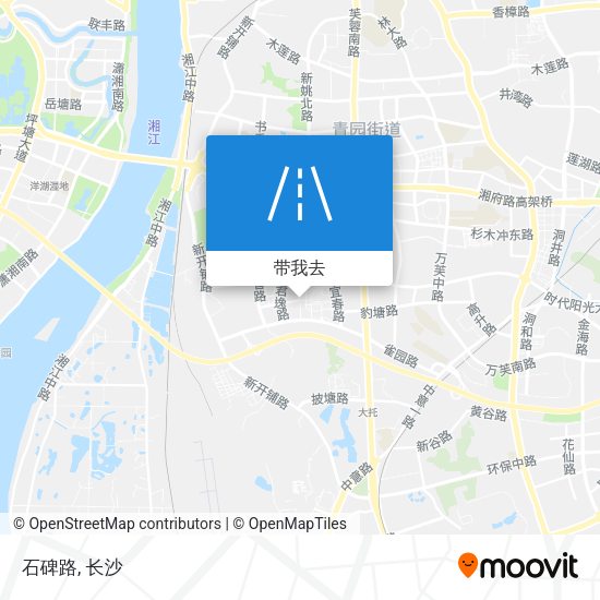 石碑路地图