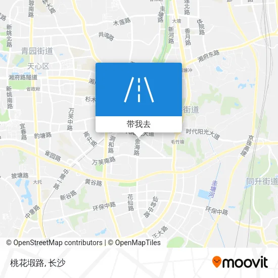 桃花塅路地图