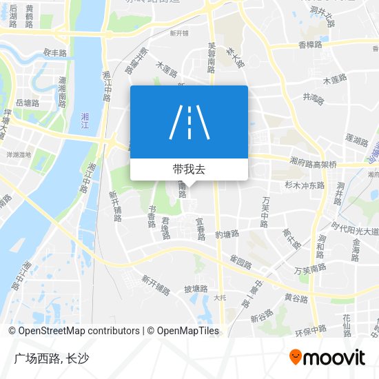 广场西路地图